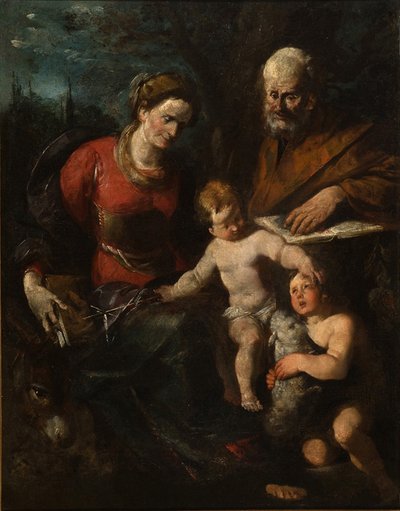 Sts. Anne, Joachim, and John the Baptist with the Child Jesus by Gioacchino Assereto